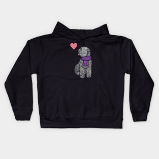 Bouvier des Flandres watercolour Kids Hoodie